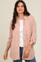 Peach Button Down Top