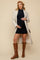 Cream Felted Double Breasted Lapel Maternity Button Coat