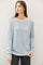 Light Blue Oversized Slub Knit Sweater