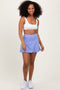 Periwinkle Back Pleat Skort