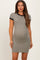 Olive/Black Color Blocked Maternity Mini Dress
