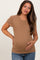 Camel Classic Crewneck Maternity T-Shirt