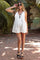 Cream Deep V-Neck Pleated Front Tie Sleeveless Maternity Romper