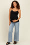 Light Blue Cropped Wide Leg Maternity Jeans