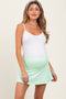 Mint Back Pleat Maternity Skort