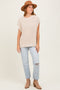 Cream Oversized Side Button Sweater Vest