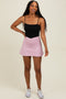 Light Pink Crossover V-Waist Skort