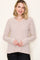 Burgundy Striped V-Neck Long Sleeve Top