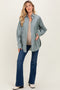 Light Olive Striped Button Down Maternity Shirt