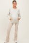 Cream Vintage Wash French Terry Maternity Pullover