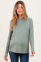 Light Olive Long Sleeve Maternity Top
