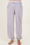 Lavender Raw Seam Waffle Knit Maternity Joggers