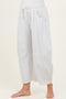 Ivory Barrel Leg Terry Maternity Sweatpants