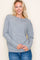 Heather Grey Boat Neck Sweater