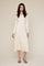 Ivory Off Shoulder Midi Sweater Dress