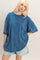 Light Navy Oversized Mineral Wash T-Shirt