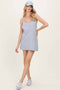 Heather Grey Racerback Romper Dress