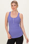 Violet Button Front Tank Top