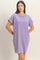 Dusty Purple T-Shirt Mini Dress
