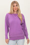 Light Plum Vintage Wash French Terry Pullover