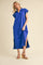 Royal Collared Pocket Midi Dress