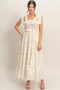 Purple Floral Smocked Tiered Maxi Dress