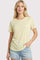 Yellow Striped Short Sleeve Top