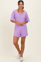 Lavender Scoop Neck Romper