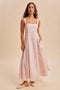 Pink Peony Floral Maxi Dress