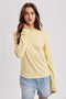 Daisy Striped Rolled Neck Top