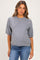 Heather Grey Basic Maternity Short Sleeve Sweater Top
