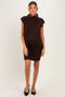 Chocolate Scarf Sweater Maternity Mini Dress