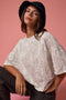 Faded Camo Print Ribbed Loose Fit Shirt