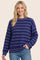 Light Navy Striped Sweater