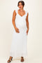Ivory Textured Short Sleeve Sweetheart Maternity Maxi Dress