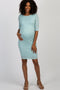 PinkBlush Light Blue Lace Maternity Dress