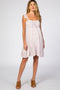 Lavender Floral Ruffle Sleeveless Maternity Mini Dress