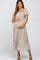 Ivory Floral Smocked Maternity Maxi Dress