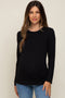 Black Long Sleeve Maternity Top