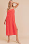 Hot Coral Shift Dress