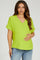 Lime Short Sleeve Maternity Blouse
