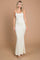 Cream Ribbed Maxi Dress