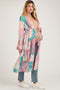 Multicolor Floral Patchwork Print Maternity Coverup