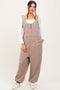 Taupe Loose Fit Sleeveless Jumpsuit