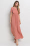 Mauve Open Back Maxi Dress