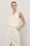 Cream Tailored Vest
