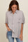 Grey Satin Oversized Shirt