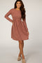 Rust Glitter Dress
