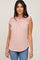 Light Pink Ruffle Mock Neck Top