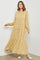 YellowFloral Chiffon Front Tie Tiered Maxi Dress